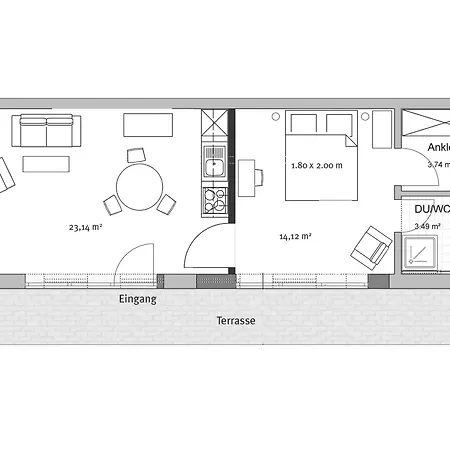 Apartmán Peterberg 22, 45qm